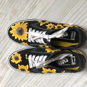 painted sunflower vans